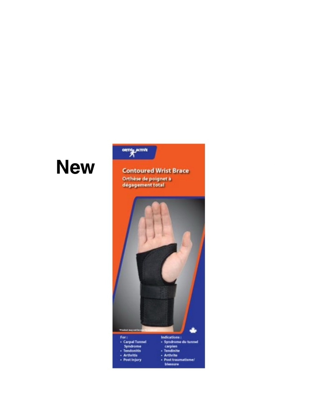 New Ortho Active 97A Contoured Wrist Stabilizer (left) large ⭐️⭐️⭐️⭐️